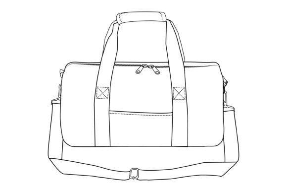 Download Duffel Bag, Sports Equipment Outline Bag - Premium Bundle