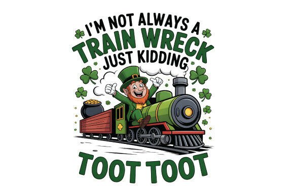 Download Train Wreck Toot Toot St Patrick PNG Fun - Premium Resources
